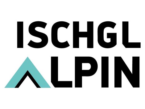 A modern logo with the text "ISCHGL ALPIN". It contains geometric shapes and clean lines.